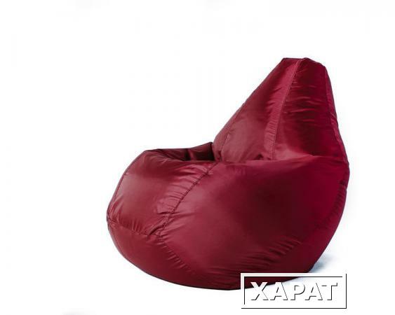 Фото Кресло мешок L Oksford Bordo бордовое Мягкое кресло (внешний чехол+внутренний чехол с гранулами)
