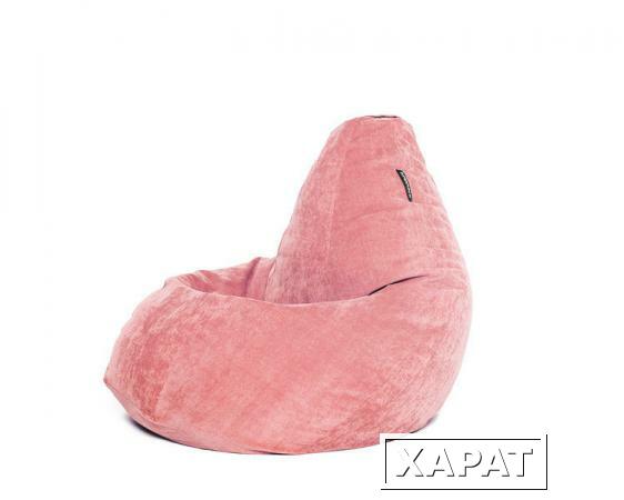 Фото Кресло груша L Pink Velvet розовое Мягкое кресло (внешний чехол+внутренний чехол с гранулами)
