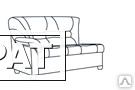 Фото Диван двухместный «Премьера» с правым (левым) локотником 1300х900х900 мм