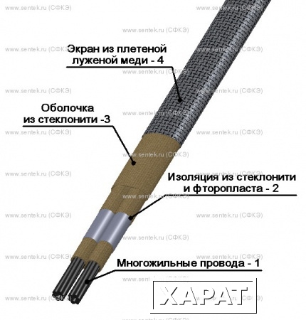 Фото Провод термоэлектродный СФКЭ-ХА 2х2.5