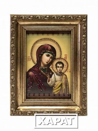 Фото Икона Божией матери Казанская3 с кристаллами Swarovski (2127)