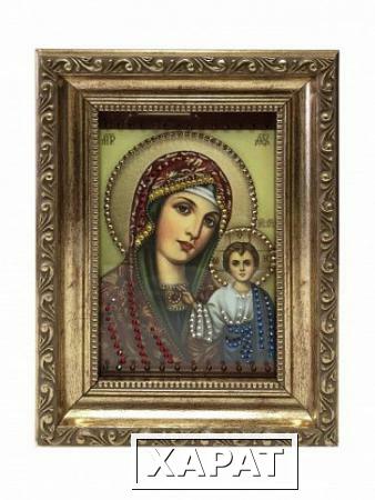 Фото Икона Божией матери Казанская4 с кристаллами Swarovski (2129)