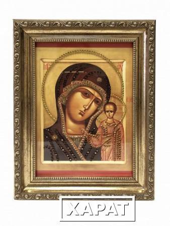 Фото Икона Божией матери Казанская большая2 с кристаллами Swarovski (2130)