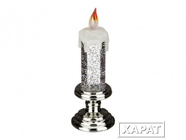 Фото Фигурка с подсветкой "свеча" 7*7 см. высота=20,5 см Lefard (786-233)