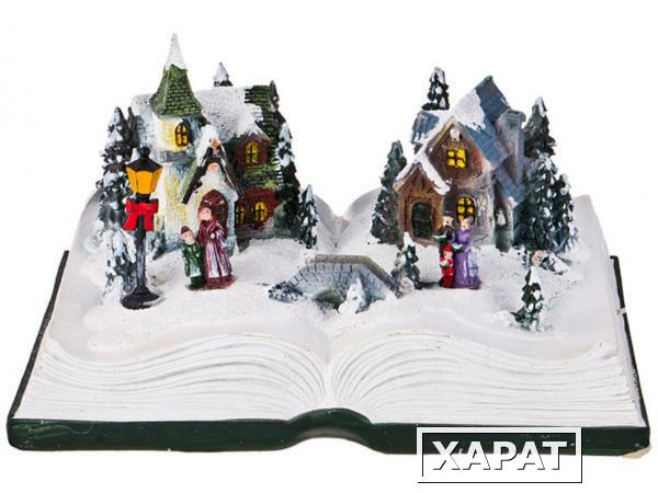 Фото Фигурка "рождественская книга" с музыкой и подсветкой 22*15,5*12,5 см Lefard (868-103)