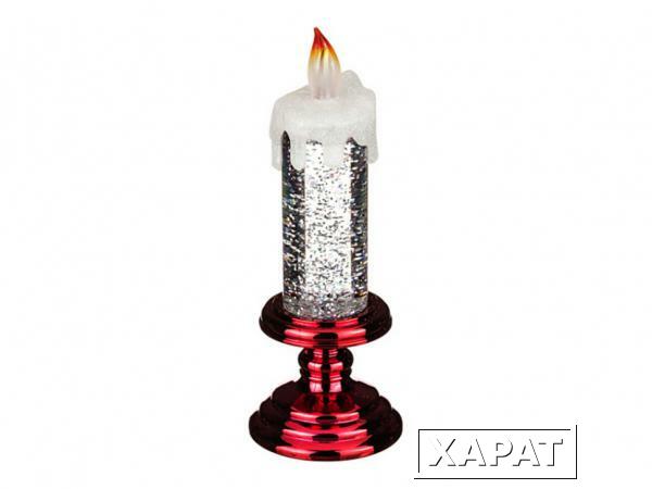 Фото Фигурка с подсветкой "свеча" 7*7 см. высота=20,5 см Lefard (786-231)
