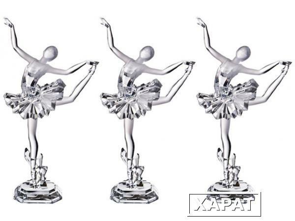 Фото Комплект из 3-х фигурок "балерина" 30*18*10 см дизайн горн.хрусталь Lefard (234-136)