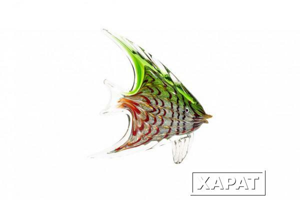 Фото Статуэтка "Рыба" зелено-красная 19х5х21 см (TT-00000497)
