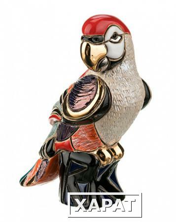 Фото Статуэтка декоративная "красный попугай" 8*6 см.высота=12 см. Ancers Sa (347-115)