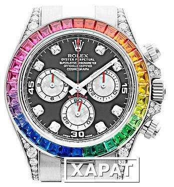 Фото Наручные часы Rolex White Gold Daytona Rainbow