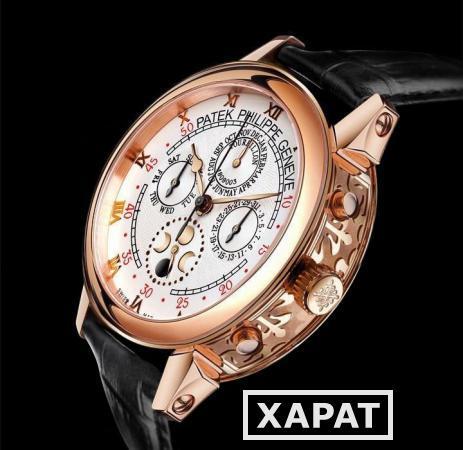 Фото Patek Philippe элитные часы и ремень Hermes в подарок