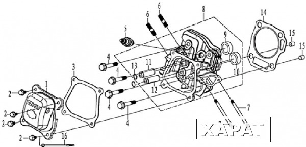 Фото HUSQVARNA Переходник культиватора Husqvarna TF 338 (03-2015 г.в.) (рис.16)