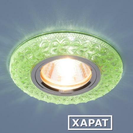 Фото Встраиваемый потолочный светильник со светодиодной подсветкой 2180 MR16 GR зеленый; a034166 ELEKTROSTANDARD