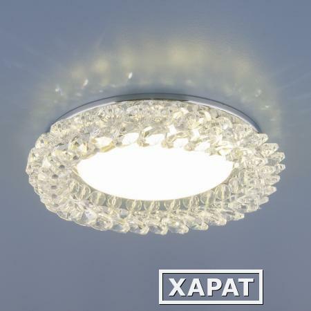 Фото Точечный светильник с хрусталем 1063 GX53 CH / CL хром / прозрачный; a034167 ELEKTROSTANDARD