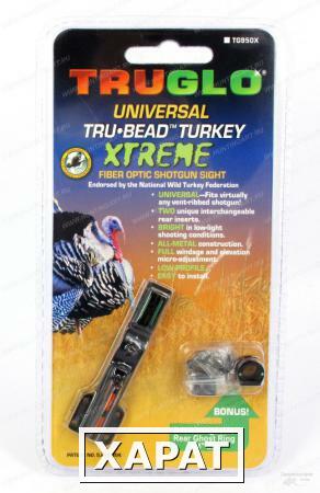 Фото Мушка Truglo TG950X оптоволоконная Tru-Bead Turkey Xtreme универсальная на вентилируемую планку, с целиком