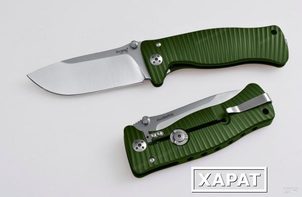 Фото Нож LionSteel серии SR-1 Aluminium Цвет Зеленый Варианты Цвет лезвия: Сталь