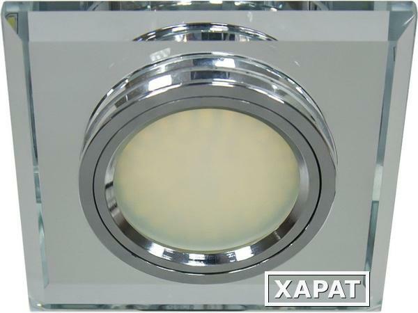 Фото Светильник встраиваемый 12LED*3014 SMD MR16 12V 50W G5.3 серебро серебро 8170-2; 28492