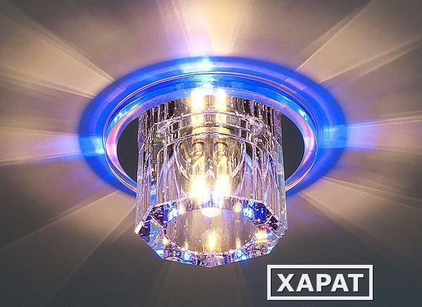 Фото Точечный светильник со стеклянным плафоном и светодиодной подсветкой N4/A BL (синий); a031203 ELEKTROSTANDARD