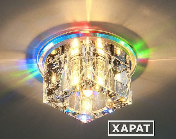 Фото Квадратный светодиодный встраиваемый светильник для натяжных потолков N4/S MULTI (мульти); a030541 ELEKTROSTANDARD