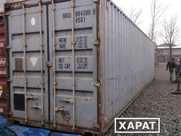 Фото Контейнер морской 40 футов металлический, доставка в Ставрополь