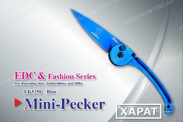 Фото Нож Tekut Mini-Pecker серии Fashion, лезвие 69 мм Цвет Синий