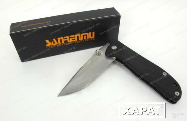 Фото Нож Sanrenmu серии Outdoor, лезвие 67 мм, рукоять чёрная G10