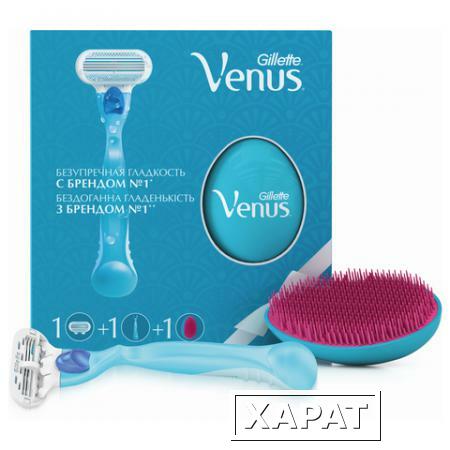 Фото Промонабор: бритва GILLETTE VENUS "Classic" с 1 сменной кассетой + расчёска