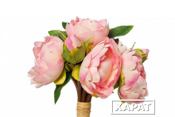 Фото Букет розовых пионов 30см (12) (TT-00000027)