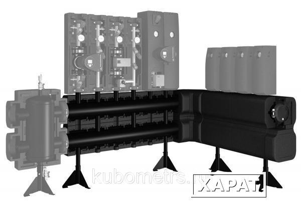 Фото Напольные распределительные коллекторы Майбес (подающая линия слева)