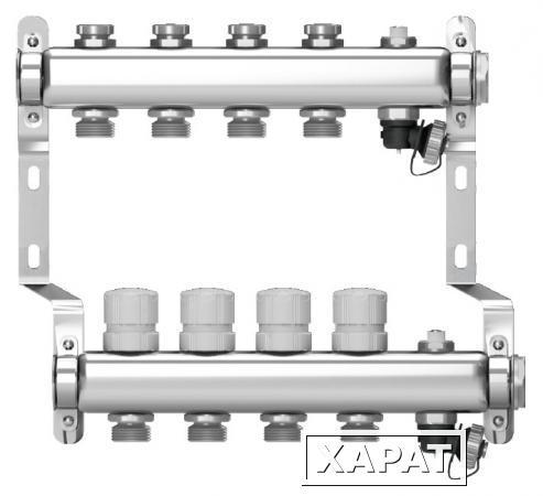 Фото Коллектор 1"-3/4 в сборе на 10 выходов Wester (для теплого пола