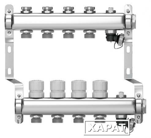 Фото Коллектор 1"- 3/4 в сборе на 5 выходов Wester (для теплого пола
