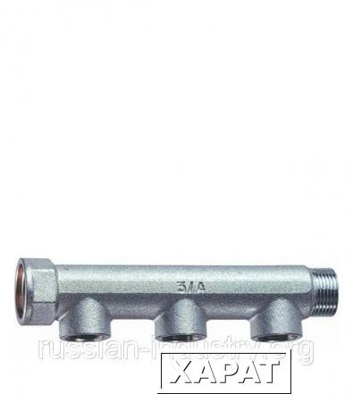 Фото Коллектор 3/4" внутр(г)х3 отвода 1/2" внутр(г)х3/4" нар(ш) Valtec