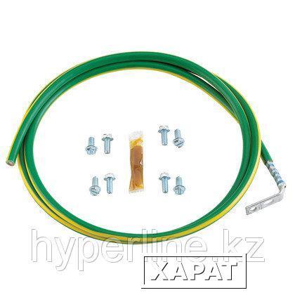 Фото PANDUIT RGEJ657PFY Комплект заземления для шкафов: провод заземления #6 AWG (16 мм2) длиной 1.45 м