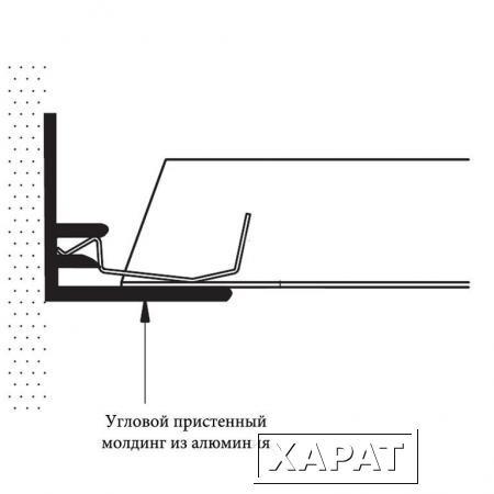 Фото Пристенный молдинг ARMSTRONG RA 4 F 4000x25x25x1.2 мм