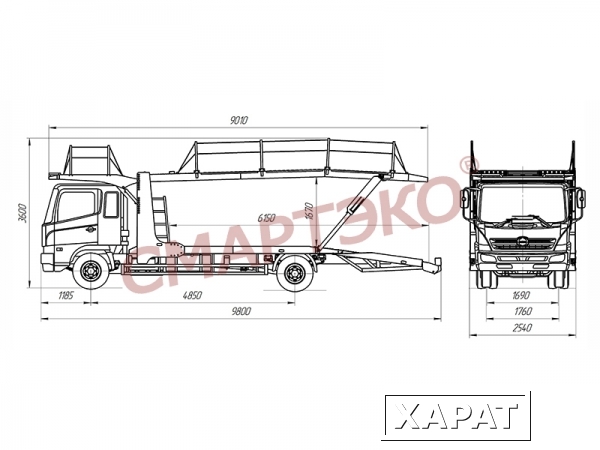 Фото Автовоз Hino – 500