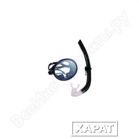 Фото Комплект для плавания: маска + трубка WAVE черный MS-1332S66