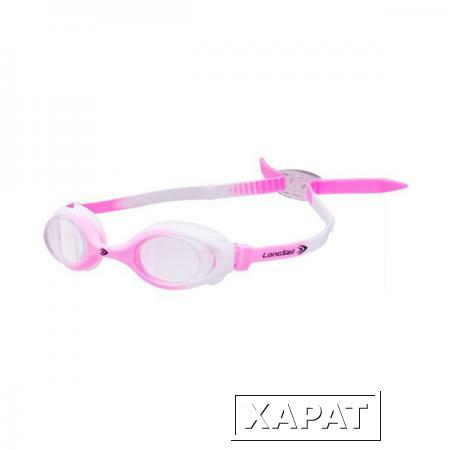 Фото Очки для плавания детские LongSail Kids Crystal L041231 розовый/белый