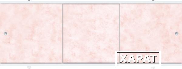 Фото Экран под ванну Премиум А облака розовые 1480мм код 100510