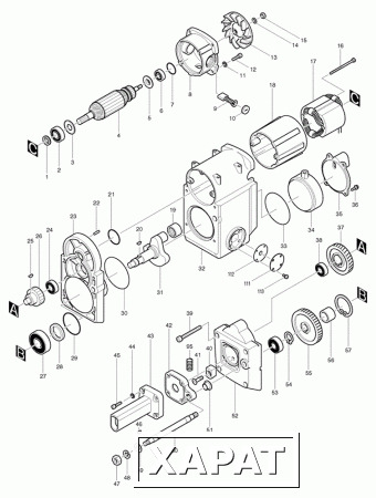 Фото Брекерная резина для HM1800 отбойный молоток Makita HM1800 рис.(114)