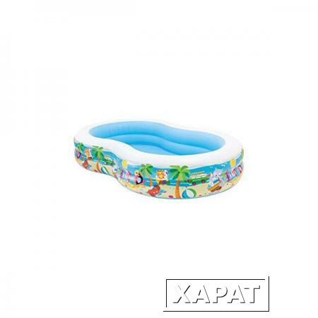 Фото Надувной бассейн Intex 56490NP "Swim Center Seashore Pool" 262x160x46 см