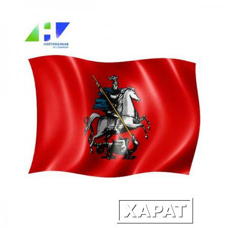 Фото Флаг Москвы с гербом