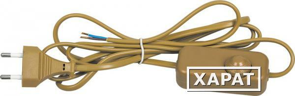 Фото Шнур с диммером 200Вт 230В 1,5+0,5м золото DM103 Feron