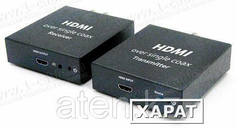 Фото HIT-HDMI-IR-COAX-.X Удлинитель линий HDMI и ИК сигналов по 1-ой коаксиальной линии на 120 м