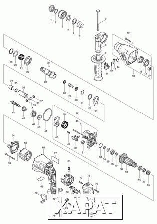 Фото Makita Кабель резиновый 1.0-2-4.0 дисковая пила Makita HS7100 рис.( 19)