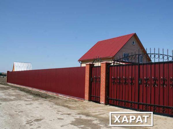 Фото Заборы из профнастила в краснодаре (дешево)