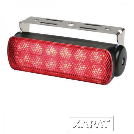 Фото Hella Marine Палубный светильник светодиодный Hella Marine Red Spread Light Sea Hawk 2LT 980 670-341 12 В 3 Вт 50 люменов красный ночной свет чёрный корпус