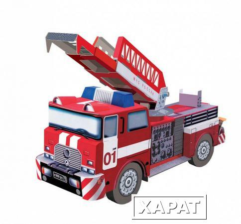 Фото Сборная модель из картона Пожарная машина Умная бумага
