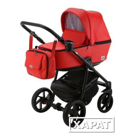 Фото Коляска 3 в 1 BeBe-mobile Gusto Deluxe эко-кожа красная