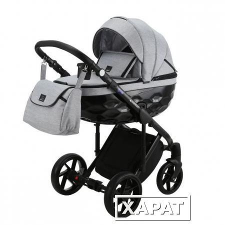 Фото Коляска 3 в 1 BeBe-mobile Castello Standart черный/светло-серый