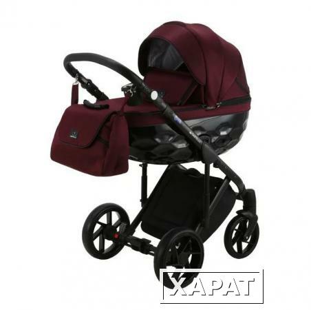 Фото Коляска 3 в 1 BeBe-mobile Castello Standart черный/бордовый